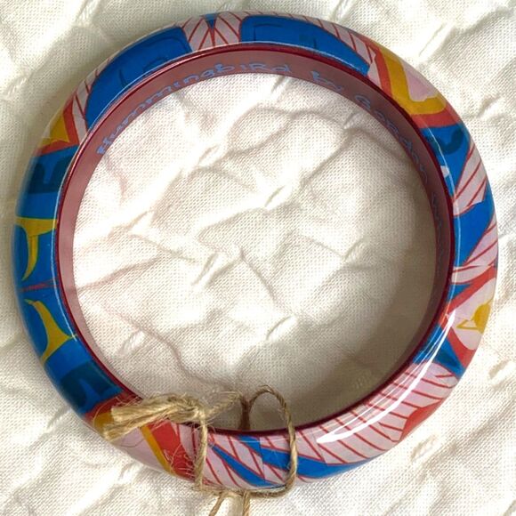 Gordon White Hummingbird Colibri Wood Bangle New Boho Cottagecore Bracelet‎ Fun - Picture 3 of 10